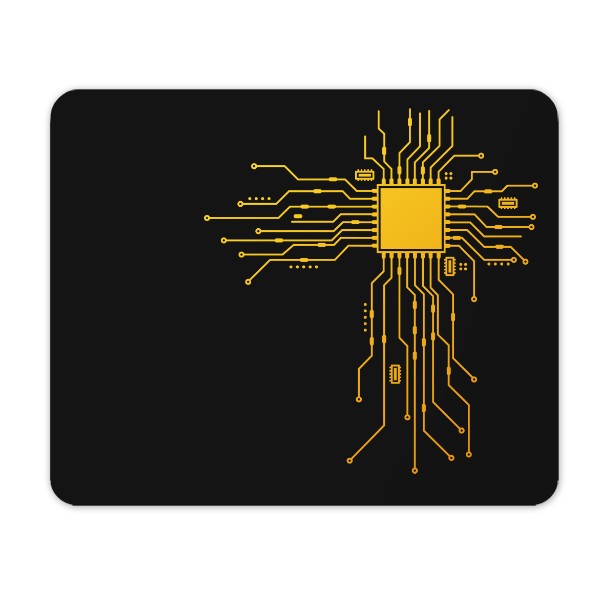 Podložka pod myš s potiskem počítačový procesor