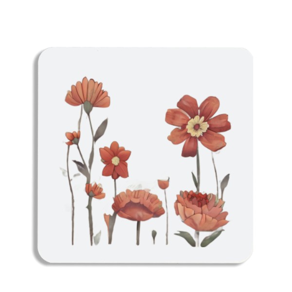 Podtácek  s potiskem Red flowers