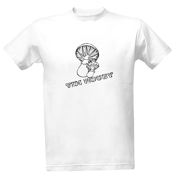 Tričko s potiskem Vim houby - triko